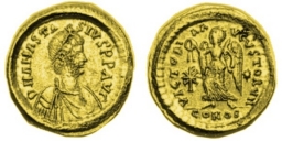 SB1 Anastasius I. Aureus. Constantinople