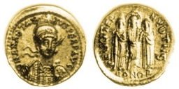 SB2 Anastasius I. Solidus. Constantinople