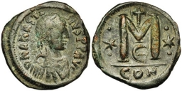 SB21 Anastasius I. Follis. Constantinople