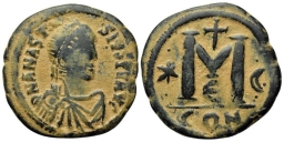 SB22 Anastasius I. Follis. Constantinople