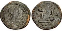 SB22A Anastasius I. Follis. Constantinople