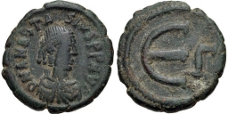 SB29var Anastasius I. Pentanummium (5 nummi). Constantinople