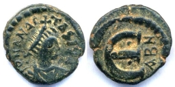 SB53 Anastasius I. Pentanummium (5 nummi). Antioch (Theoupolis)