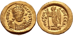 SB55 Justin I. Solidus. Constantinople