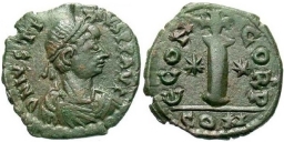 SB70A Justin I. Decanummium (10 nummi). Constantinople