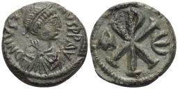 SB75 Justin I. Pentanummium (5 nummi). Constantinople