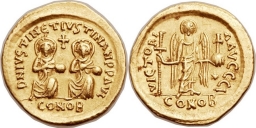 SB117 Justin I and Justinian I. Solidus. Constantinople