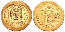 SB142 Justinian I. Light weight solidus. Constantinople