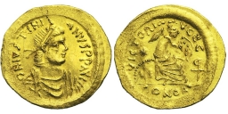SB144 Justinian I. Semissis. Constantinople