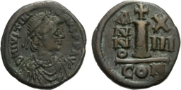 SB167 Justinian I. Decanummium (10 nummi). Constantinople