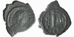 SB188 Justinian I. Decanummium (10 nummi). Thessalonica
