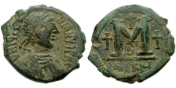 SB199 Justinian I. Follis. Nicomedia