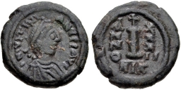 SB205 Justinian I. Decanummium (10 nummi). Nicomedia