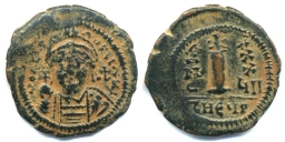 SB239 Justinian I. Decanummium (10 nummi). Antioch (Theoupolis)