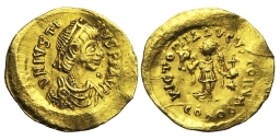 SB353 Justin II. Tremissis. Constantinople
