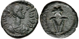 SB405 Justin II. Pentanummium (5 nummi). Rome