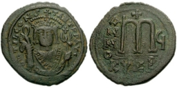 SB444 Tiberius II Constantine. Follis. Cyzicus