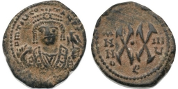 SB452 Tiberius II Constantine. Half follis (20 nummi). Antioch (Theoupolis)