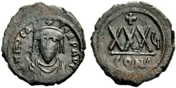SB641 Phocas. 3/4 follis (30 nummi). Constantinople
