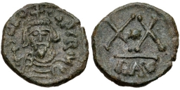 SB707 Phocas. Half follis (20 nummi). Ravenna