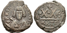 SB713 Revolt of the Heraclii. Half follis (20 nummi). Carthage