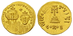 SB739 Heraclius. Solidus. Constantinople