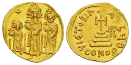 SB758 Heraclius. Solidus. Constantinople