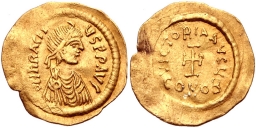 SB786 Heraclius. Tremissis. Constantinople