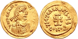 SB787 Heraclius. Tremissis. Constantinople