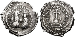 SB797 Heraclius. Hexagram. Constantinople