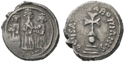 SB803 Heraclius. Hexagram. Constantinople