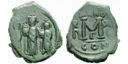 SB808 Heraclius. Follis. Constantinople