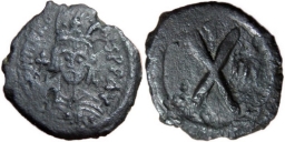 SB817 Heraclius. Decanummium (10 nummi). Constantinople