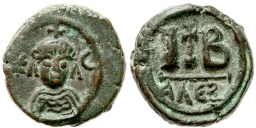 SB855 Heraclius. Dodecanummium (12 nummi). Alexandria