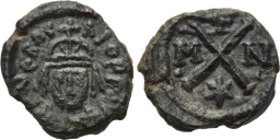 SB878 Heraclius. Decanummium (10 nummi). Carthage