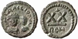 SB890 Heraclius. Half follis (20 nummi). Rome
