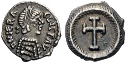 SB907 Heraclius. Quarter siliqua. Ravenna