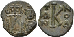 SB1114 Constans II. Half follis (20 nummi). Syracuse (Sicily)