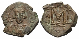SB1260 Justinian II. Follis. Constantinople