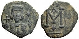 SB1296 Justinian II. Follis. Syracuse (Sicily)