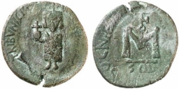 SB1298 Justinian II. Follis. Syracuse (Sicily)