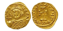 SB1333 Leontius. Tremissis. Constantinople