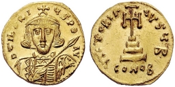 SB1360 Tiberius III Apsimar. Solidus. Constantinople