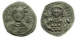 SB1880A Michael VII Ducas. Half follis (20 nummi). Constantinople