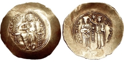SB1927 Alexius I Comnenus. Aspron trachy. Thessalonica