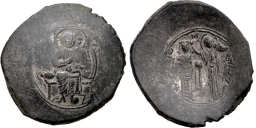 SB1928A Alexius I Comnenus. Aspron trachy. Thessalonica