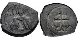 SB2058 Latin Empire of Thessalonica. Half tetarteron. Thessalonica