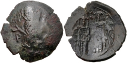 SB2418 Andronicus II and Michael IX. Trachy. Constantinople