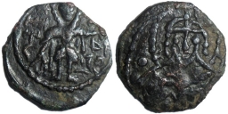 SB2515 John V Palaeologus. Follaro. Constantinople