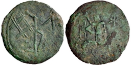 SB2561 Manuel II Palaeologus. Assarion. Thessalonica